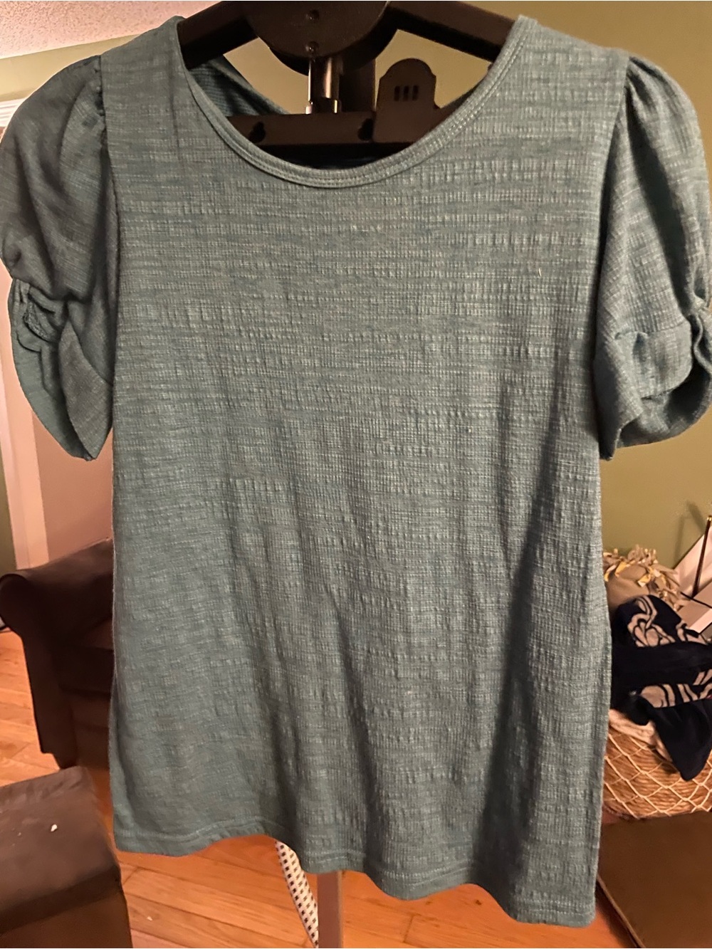 Women’s Puff Sleeve Top in Teal